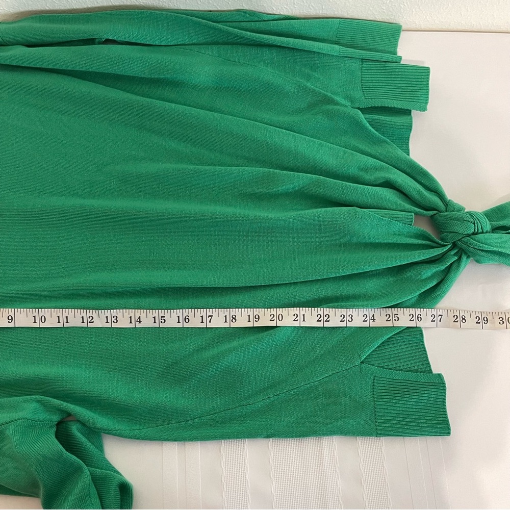 Westbound Kelly Green Sweater With Tie Knot Size XL - Picture 5 of 6